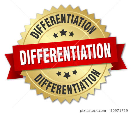 differentiation round isolated gold badge differentiation round isolated gold badge 30971739