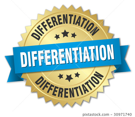 differentiation round isolated gold badge differentiation round isolated gold badge 30971740