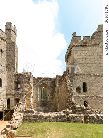 Ancient Bodiam castle in Sussex England UK 30971796