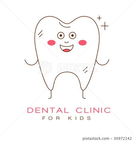 Dental clinic for kids logo symbol vector Dental clinic for kids logo symbol vector 30972142