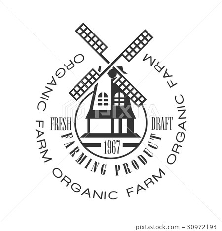 Organic farm, farming product fresh draft logo Organic farm, farming product fresh draft logo 30972193