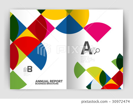 Abstract circle design business annual report Abstract circle design business annual report 30972474