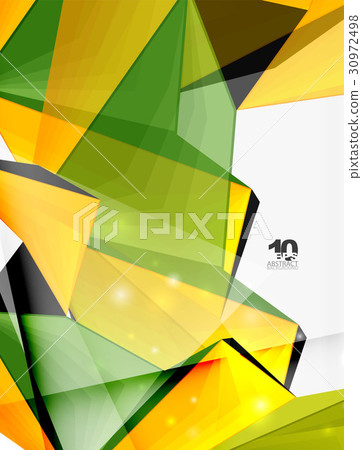 Low poly geometric 3d shape background 30972498