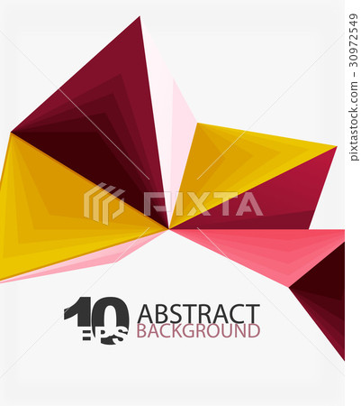 3d triangle polygonal abstract vector 30972549