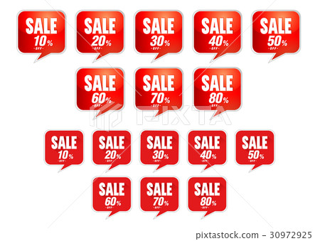 Sale tags discount - Vector 30972925