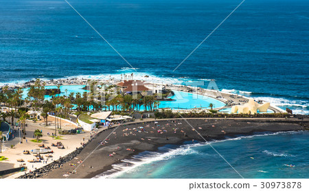 Aerial view to Puerto de la Cruz, Tenerife 30973878