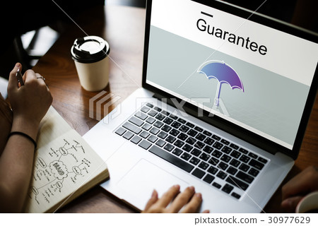 Warranty Security Safety Protection Guard Guarantee Umbrella Icons Symblos 30977629