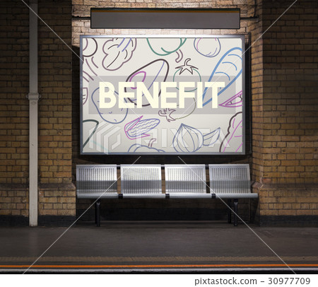 Network connection graphic overlay banner on wall 30977709