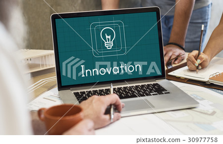 Bulb Ideas Creative Icon Sign Word 30977758