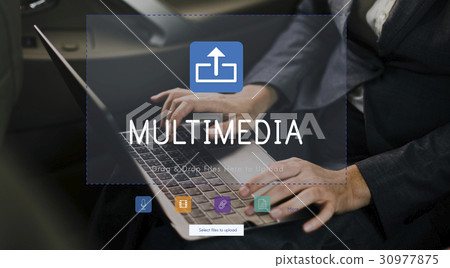 The use of a variety of artistic or communicative media. 30977875