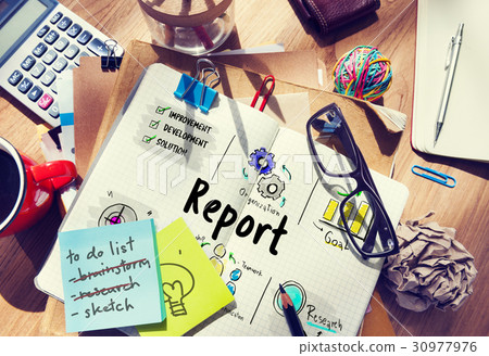 Research report results sketch illustration 30977976