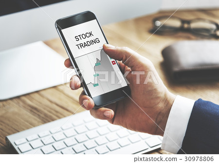 Stock exchange information board graphic Stock exchange information board graphic 30978806