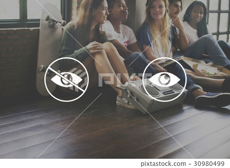 Opposite Eye Word Young People Opposite Eye Word Young People 30980499