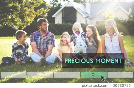 Family Happiness Memorable Outdoors Word Click 30980735