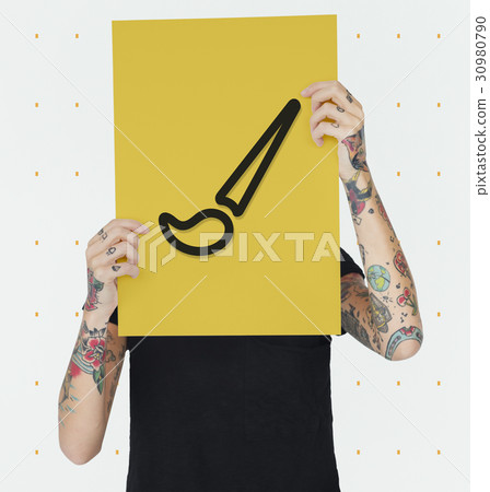 Brush Art Icon Symbol Sign Brush Art Icon Symbol Sign 30980790