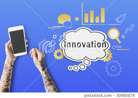 Business Strategy Management Innovation Illustration Business Strategy Management Innovation Illustration 30980879