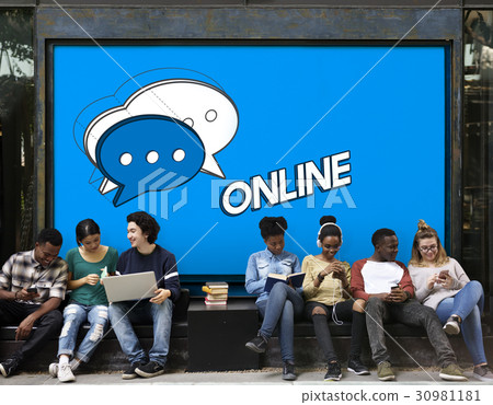 People Chat Bubble Message Social Media Graphic People Chat Bubble Message Social Media Graphic 30981181