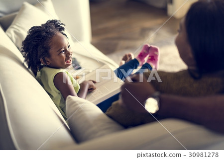 African Descent Family House Home Resting Living African Descent Family House Home Resting Living 30981278