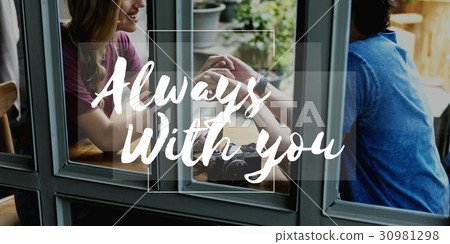 Couple Dating Love Together Words 30981298