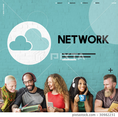 Cloud Computing Data Icon Sign 30982231