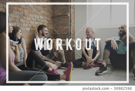 Exercise Active Strong Wellness Healthcare Word Exercise Active Strong Wellness Healthcare Word 30982598