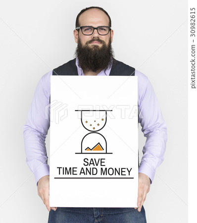 Hourglass Sandglass Timer Icon Word 30982615