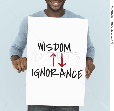 Proficiency Antonyms Wisdom Ignorance Illustration 30982870