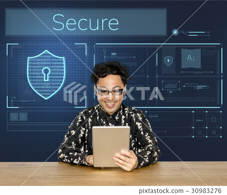 Network connection graphic overlay background Network connection graphic overlay background 30983276