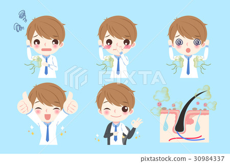 man with body odor 30984337