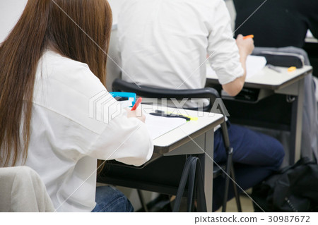 Lecture scene of a private institution / university 30987672
