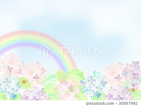 Scenery with hydrangea 30987992