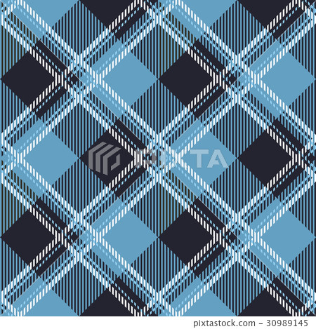 Tartan seamless  patterns in white-blue colors 30989145