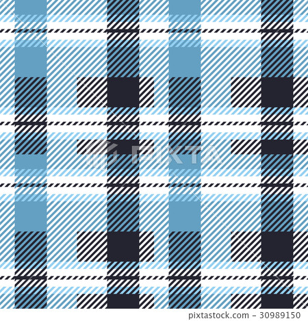 Tartan seamless patterns in white-blue colors Tartan seamless patterns in white-blue colors 30989150