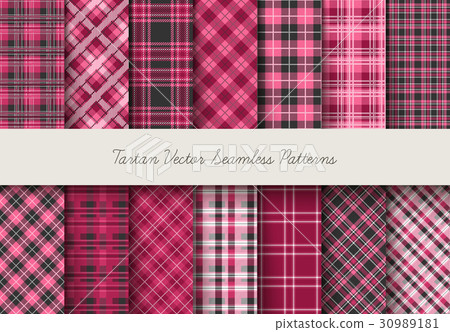 Tartan seamless vector patterns 30989181