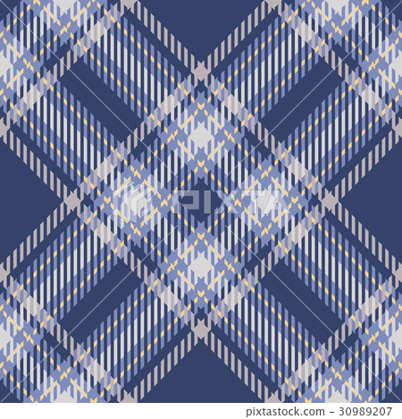 Tartan seamless  patterns in blue-yellow colors 30989207