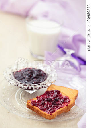 Jam for breakfast. Jam for breakfast. 30989821