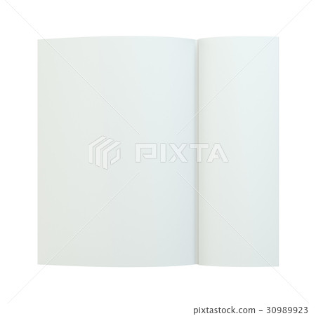 Folded paper page sheet texture. 3d rendering. Folded paper page sheet texture. 3d rendering. 30989923
