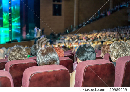 rear view of the audience in a conference hall rear view of the audience in a conference hall 30989939