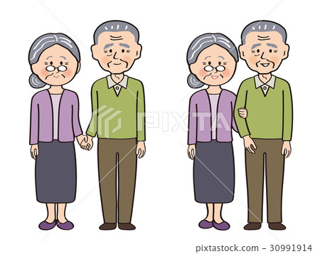 老夫婦.7 d _加入雙手,雙臂抱著 老夫婦.7 d _加入雙手,雙臂抱著 30991914