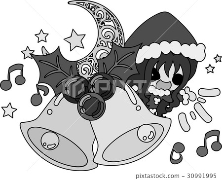 Christmas and girls' cute illustration - Jingle Bell - Christmas and girls' cute illustration - Jingle Bell - 30991995