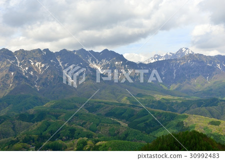 The early summer Togaki mountain peak 30992483
