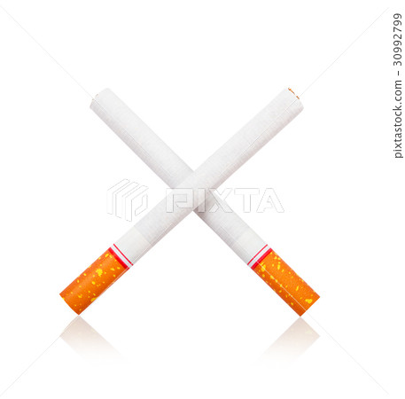 Cigarette isolated white. 30992799