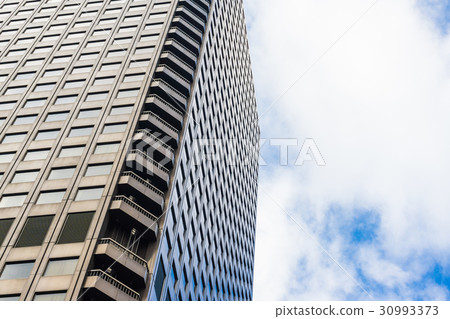 Financial window building to sky with copy space 30993373