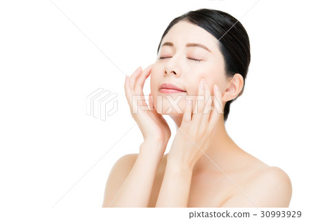 Beautiful beauty asian woman face close up 30993929