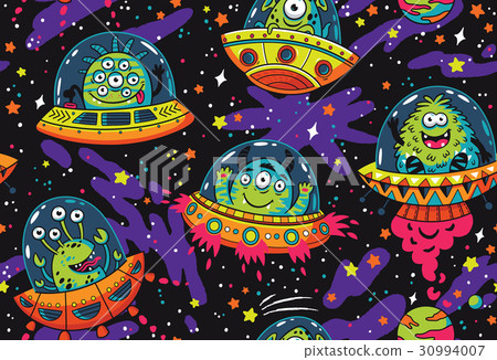 Fantastic creatures monsters seamless pattern Fantastic creatures monsters seamless pattern 30994007