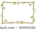 Frame of trees and flowers 30994588