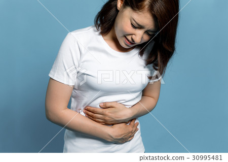 Woman with stomachache 30995481