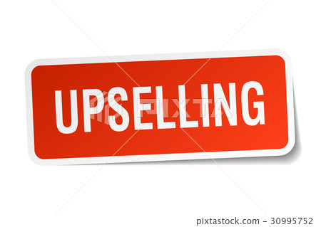 upselling square sticker on white - Stock Illustration [30995752] - PIXTA
