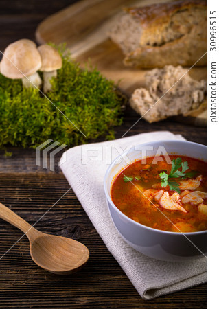 Fresh mushroom soup from calocybe Fresh mushroom soup from calocybe 30996515