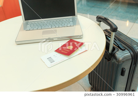 Travel image Passport and notebook photography cooperation: Fukuoka Airport 30996961